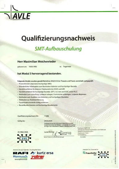 SMT Aufbauschulung